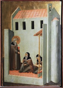 The Saint Dictates Her Sermons (Polyptych of the Life of Saint Humility)