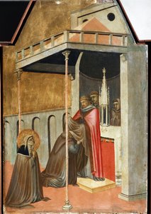Ugolotti Takes the Monastic Habit (detail) by Pietro Lorenzetti