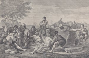 Joseph being sold into slavery by his brothers by Pietro Monaco