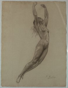 Nude Woman Leaping by Pietro Montana