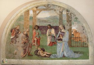 Adoration of the Shepherds by Pietro Perugino