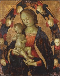 Madonna and Child Surrounded by Cherubims