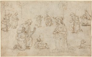 The Adoration of the Shepherds, c.1517 by Pietro Perugino