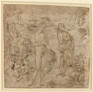 The Baptism of Christ by Pietro Perugino