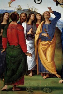 The Ascension of Christ (detail) by Pietro Perugino