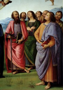 The Ascension of Christ (detail) by Pietro Perugino