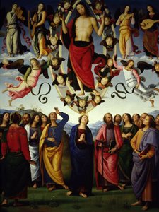 The Ascension of Christ (Detail) by Pietro Perugino
