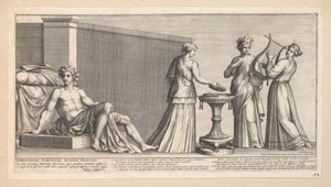 Aldobrandini Wedding (Right Part) (Nova nupta in geniali thalamo)