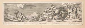 Allegory on the Route between Rome and Florence (History of Emperor Constantine) by Pietro Sante Bartoli