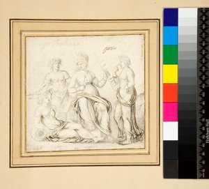 Athena and Three Women by Pietro Santi Bartoli