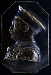 Plaque of Ludovico Gonzaga (recto) by Pietro Tafano