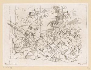Adoration of the Shepherds by Pietro Testa