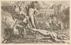Achilles Dragging the Body of Hector Around the Walls of Troy