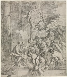 Adoration of the Magi by Pietro Testa
