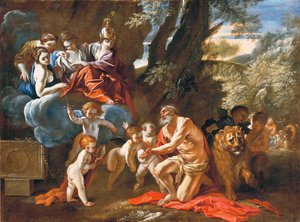The Four Cardinal Virtues Appearing to Saint Jerome