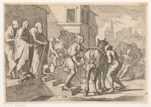 Departure of the Prodigal Son by Pietro Testa