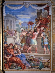 Allegory of the Four Ages, the Bronze Age Fresco by Pietro da Cortona (1637) Palatine Gallery, Palazzo Pitti, Florence
