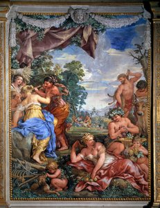 Allegory of the Four Ages, the Silver Age Fresco by Pietro da Cortona (1637) Palatine Gallery, Palazzo Pitti, Florence