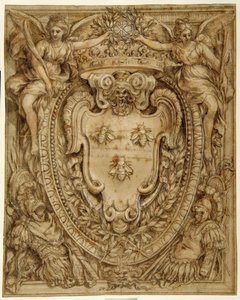 Arms of Don Taddeo Barberini, Principe di Palestrina by Pietro da Cortona