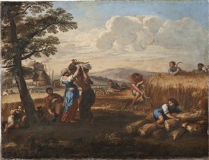 Landscape with Harvesting by Pietro da Cortona