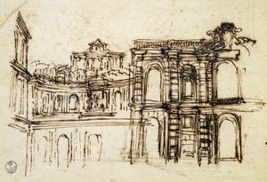 Study for theatre in Palazzo Pitti in Florence