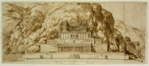 Reconstruction of the Temple of Palestrina by Pietro da Cortona