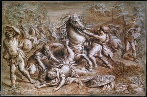 The Conversion of Saint Paul, 17th century by Pietro da Cortona