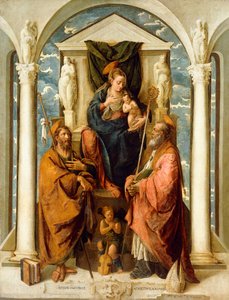 The Madonna and Child Enthroned