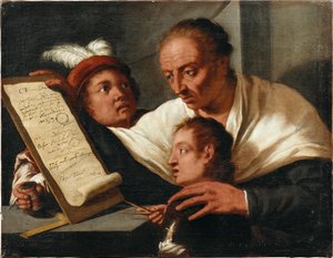 A Teacher with Two Schoolboys