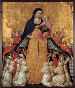 The Virgin of Mercy. Altarpiece by Pietro da Recanati