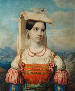 Portrait of Sophia Michailovna Sollogub by Pimen Nikitich Orlov