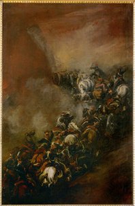 Attack in the Gorge of Somosierra by Piotr Michalowski