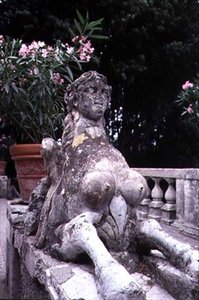 Garden ornament in the form of a sphinx, c.1550