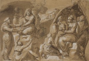 Two Groups of Women and Men