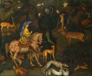 The Vision of Saint Eustace by Antonio Pisanello