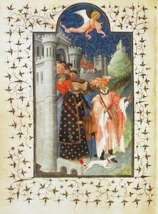 Duke Jean de Berry Leaves His Castle for a Voyage by Pol de Limbourg
