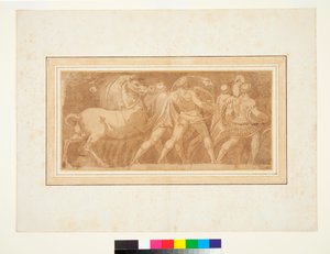Frieze with Part of a Roman Triumph by Polidoro da (after) Caravaggio
