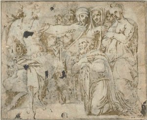 Family of Darius Before Alexander by Polidoro da Caravaggio
