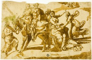 Flight of Celia by Polidoro da Caravaggio
