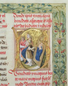 Blessing of the Virgin Mary and Child from the Pontifical of Bishop Erasmus Ciolek, c.1510