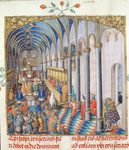 Consecration of the Bishop from the Pontifical of Bishop Erasmus Ciolek, c.1510 by Polish School