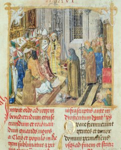 Coronation of the King of Poland from the Pontifical of Bishop Erasmus Ciolek, c.1510