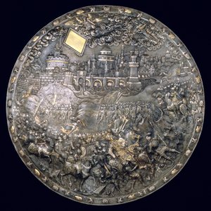 King John III Sobieskis Fortune Telling Shield by Polish School