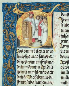 Ordination of Seminarians into the Priesthood from the Pontifical of Bishop Erasmus Ciolek, c.1510