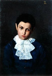 Portrait of a Boy with Lace Collar by Polish School