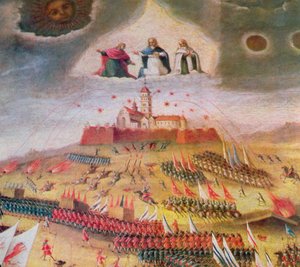 The Swedish Siege of the Monastery of Jasna Gora in 1655 by Polish School