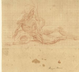 Reclining river god