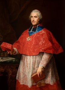Portrait of Cardinal Jean-François Joseph de Rochechouart by Pompeo Girolamo Batoni