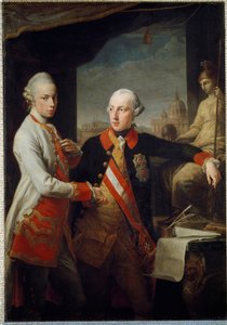 Portraits of the brothers Leopold II of Habsburg-Lorraine, Grand Duke of Tuscany and Joseph II of the Holy Empire by Pompeo Girolamo Batoni