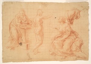 Studies for "Hercules at the Crossroads" and for the "Nativity"